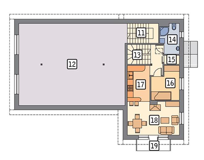 Budynek garażowo-magazynowy z pom. pomocniczymi i mieszkaniem GMC31