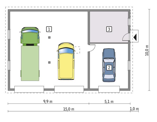 Budynek garażowo-magazynowy GMC45