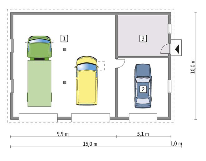Budynek garażowo-magazynowy GMC45