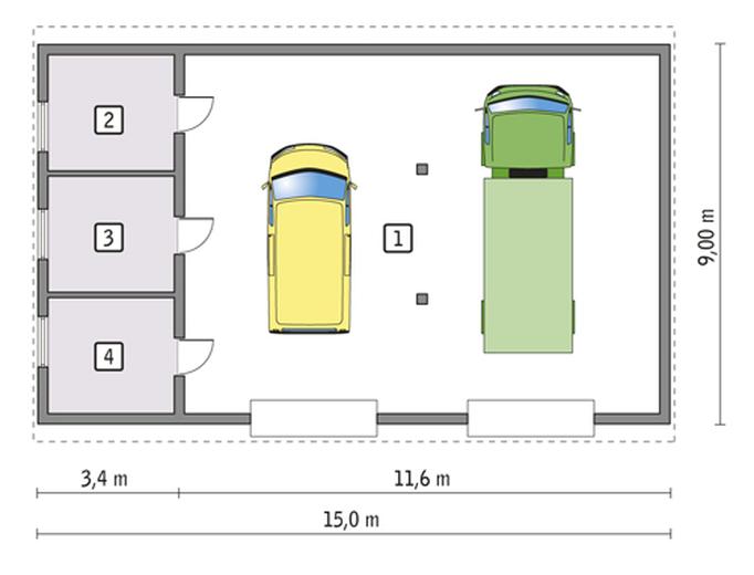 Budynek garażowo-magazynowy GMC47