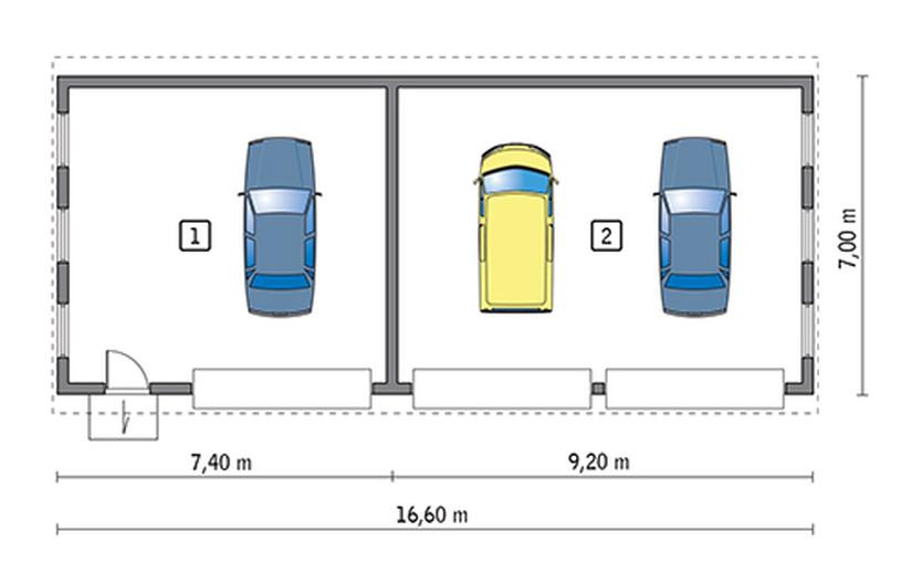 Budynek garażowo-magazynowy GMC48