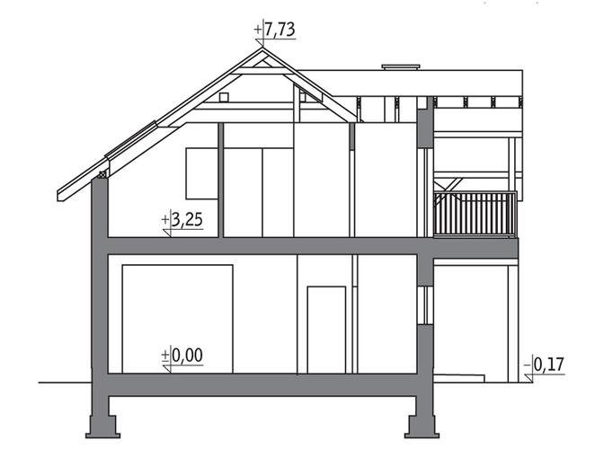 Budynek garażowo-magazynowy z częścią mieszkalną GMC49