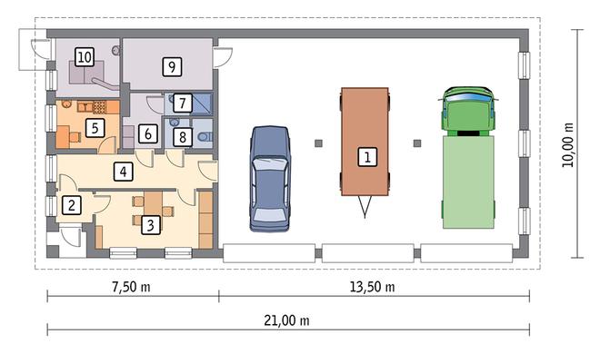 Budynek garażowo-magazynowy z pom. pomocniczymi GMC53