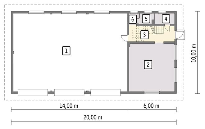 Budynek garażowo-magazynowy GMC59