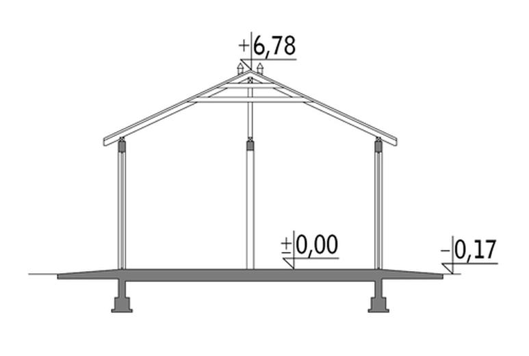 Stodoła z pom. gospodarczym i garażem IGC11a
