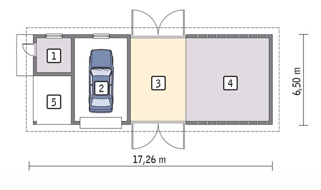 Stodoła z garażem IGC19