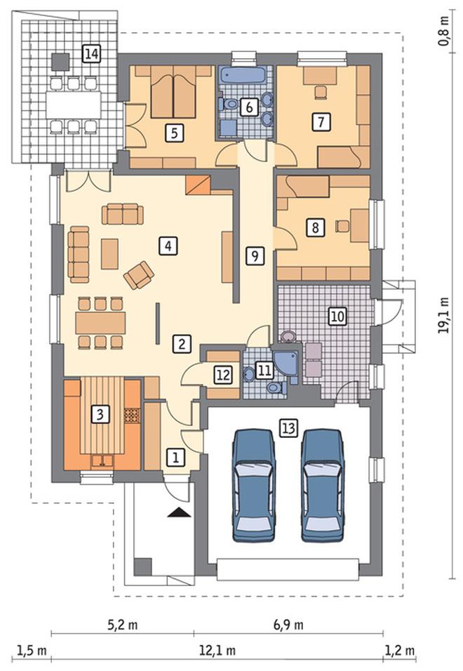 Słoneczna polana - wariant I