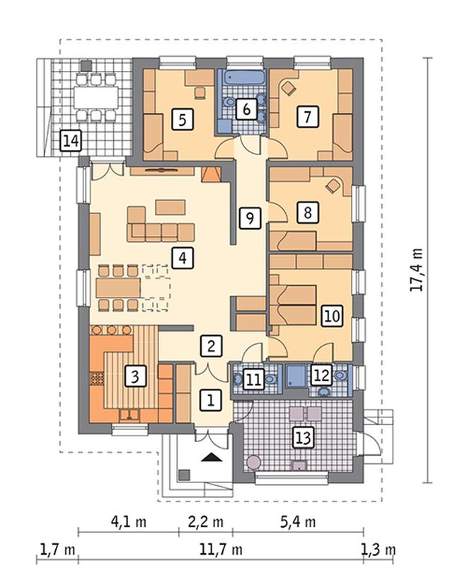 Słoneczna polana - wariant II