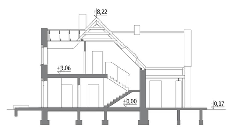 Dom nad jeziorem - wariant I