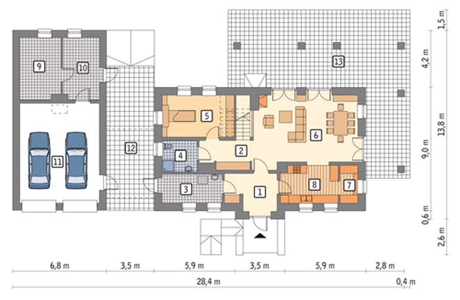 Dom nad jeziorem - wariant I
