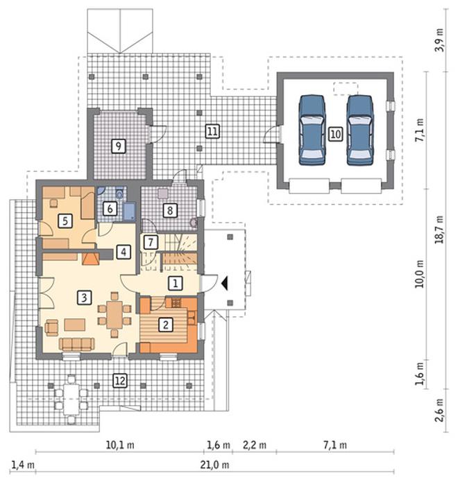 Bocianie gniazdo - wariant I