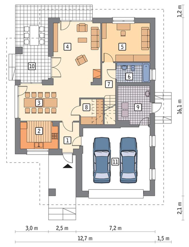 Alpejska łąka - wariant I