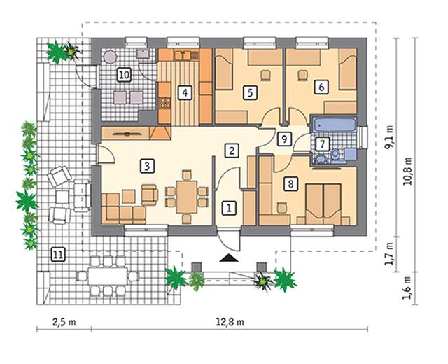 Południe na łące - wariant IV