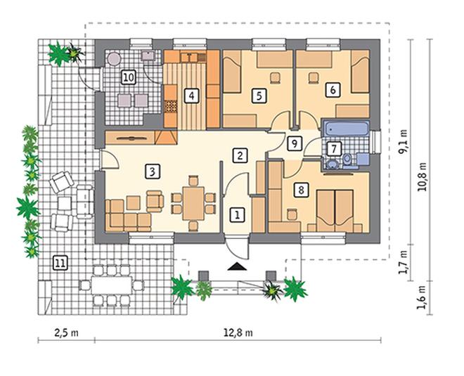 Południe na łące - wariant IV