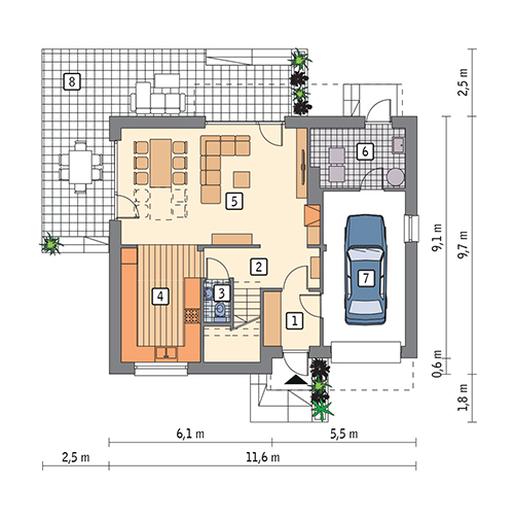 Poranny spacer - wariant I