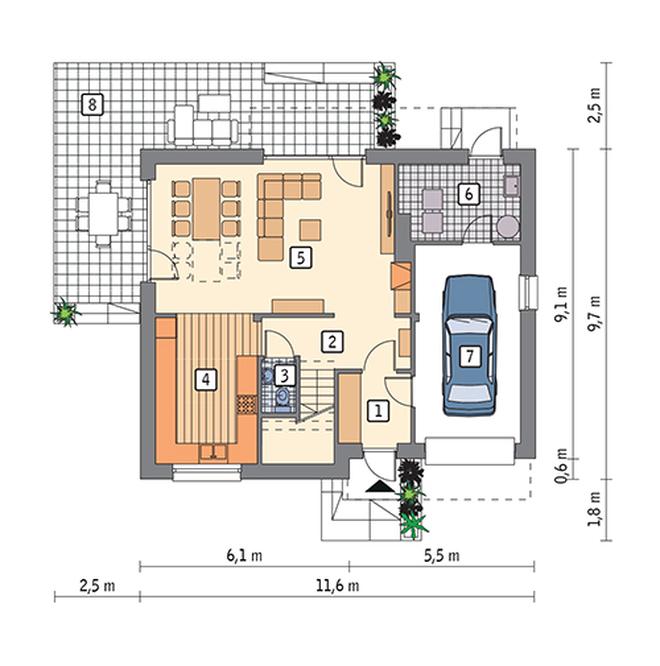 Poranny spacer - wariant I