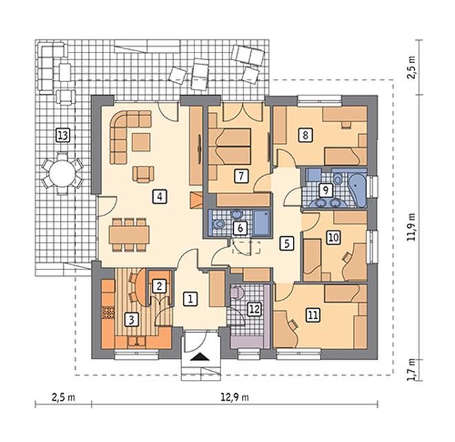 Wspaniałe słońce - wariant I