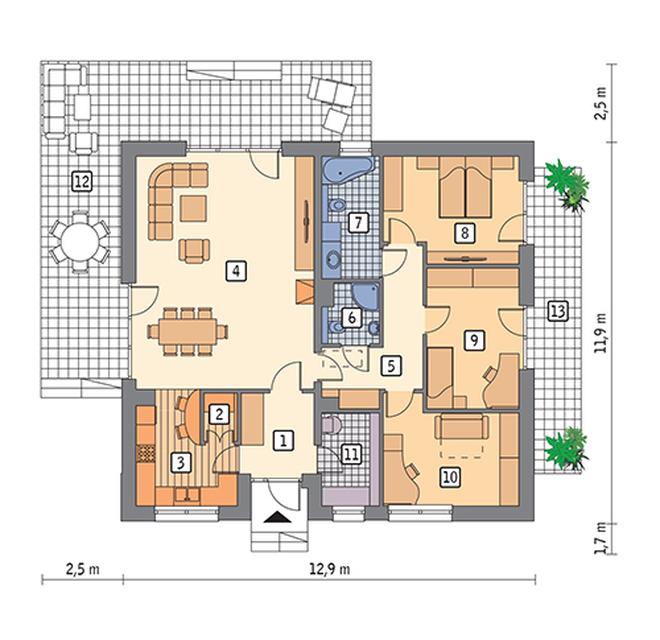 Wspaniałe słońce - wariant III