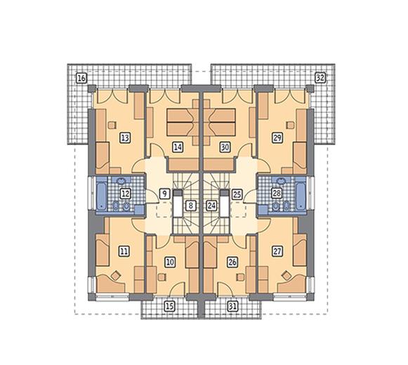 Sprytny - wariant I (dwulokalowy)