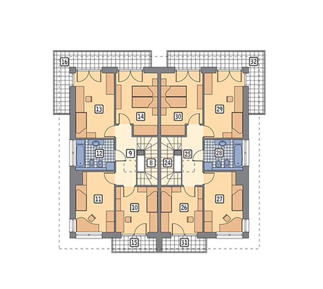 Sprytny - wariant I (dwulokalowy)