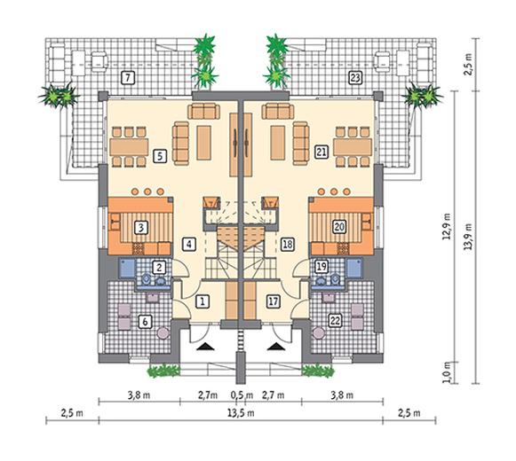 Sprytny - wariant I (dwulokalowy)
