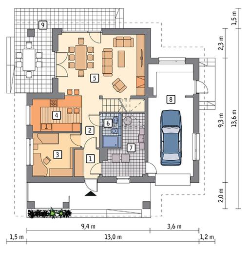 Malinowy krzew - wariant I