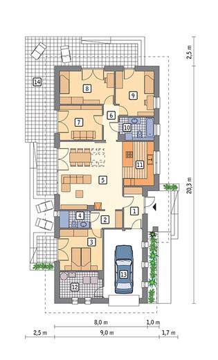 Zachodzące słońce