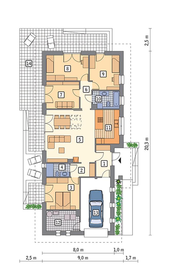 Zachodzące słońce