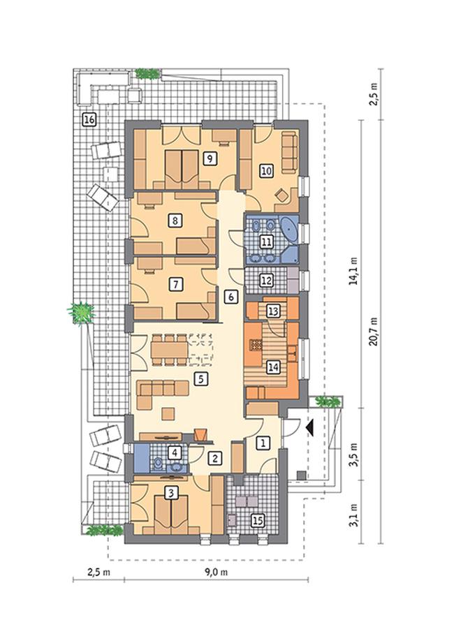 Zachodzące słońce - wariant III
