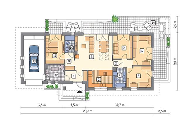 Zachodzące słońce - wariant IV