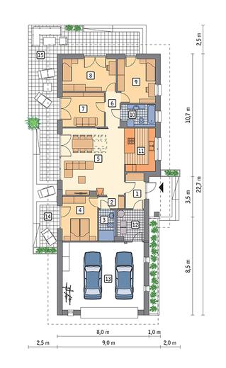 Zachodzące słońce - wariant V