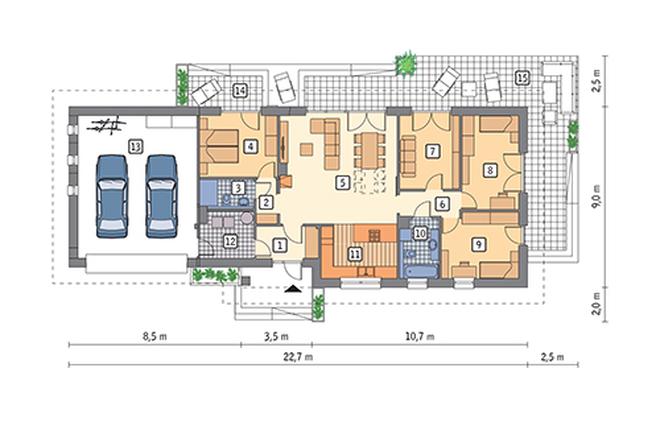 Zachodzące słońce - wariant VI