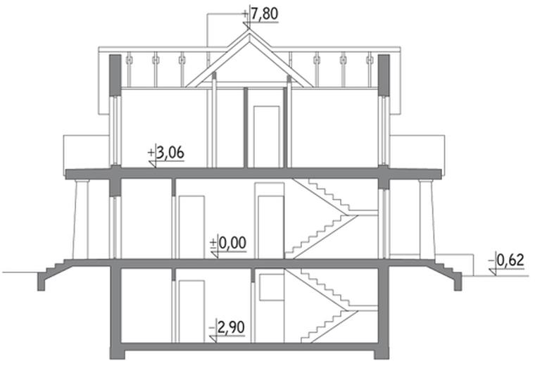 Nasz dom - wariant II (podpiwniczony)