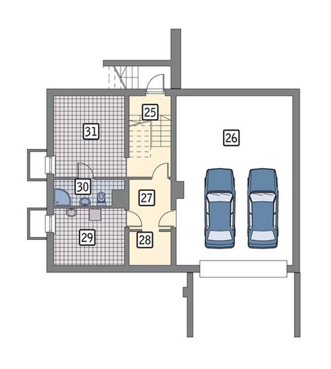 Nasz dom - wariant II (podpiwniczony)