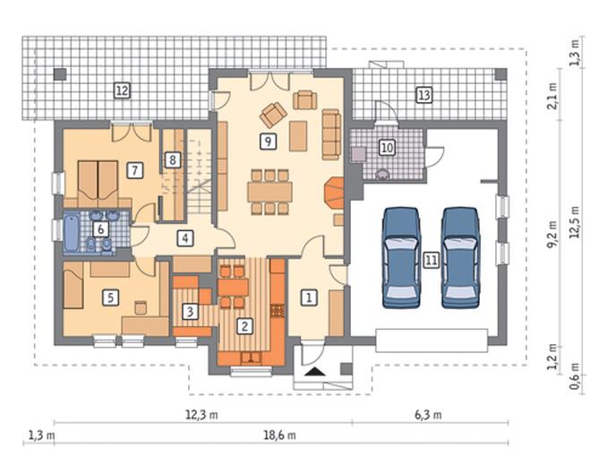Zielona równina - wariant II