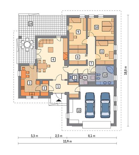 Spokojna przystań - wariant I