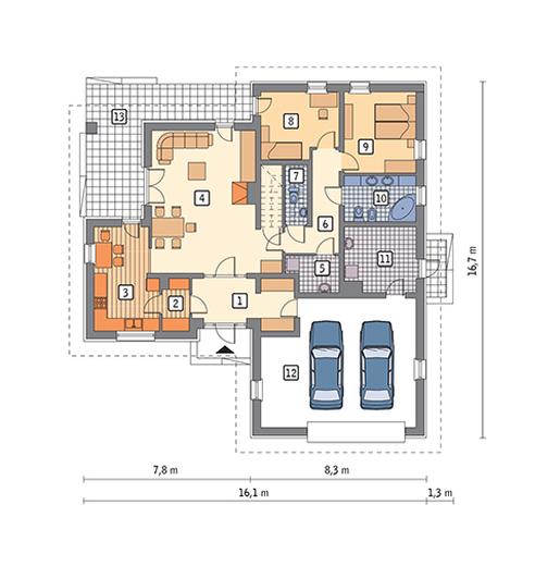 Spokojna przystań - wariant II (etap I)