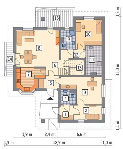 Letni wieczór - wariant III  (z usługą)