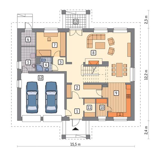 Jabłoniowe wzgórze - wariant I