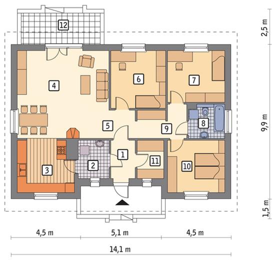 Zielony ogród - wariant I