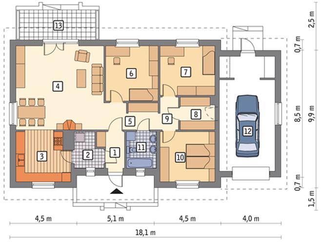 Zielony ogród - wariant II
