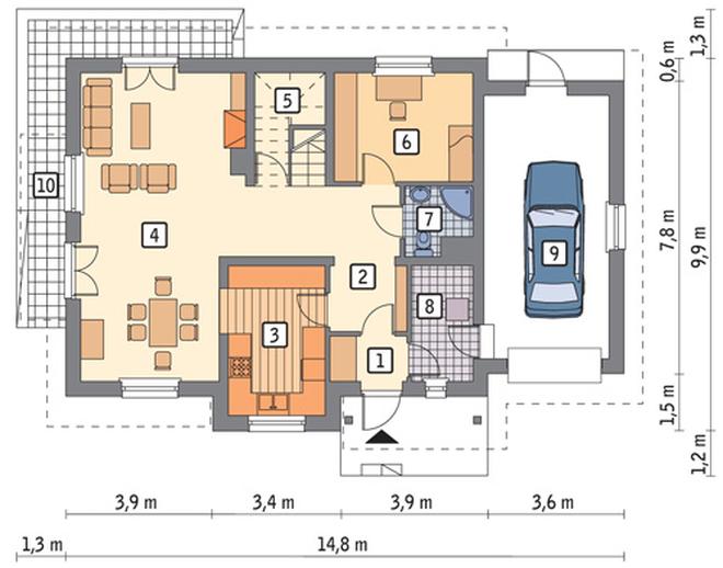 Wschód słońca - wariant II