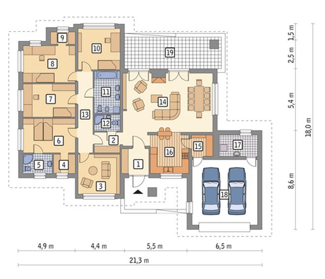 Przed kominkiem - wariant I