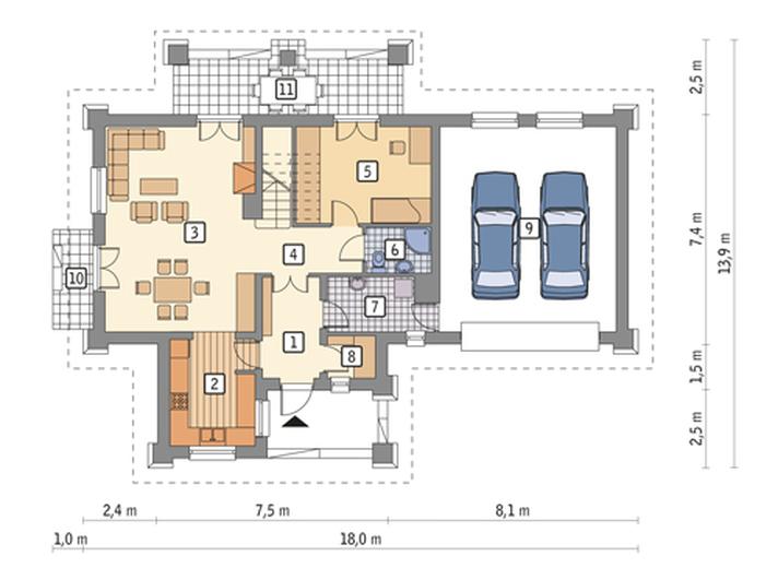 Kwitnąca grusza - wariant I