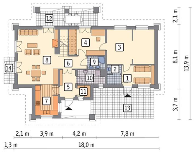 Kwitnąca grusza - wariant II (z usługą)