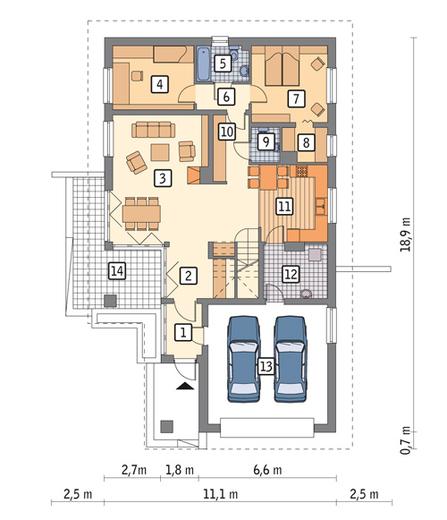 Zielone pola - wariant I