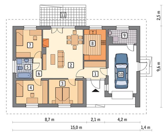 Lilie i piwonie - wariant III