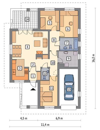 Róże w ogrodzie -  wariant I
