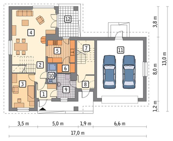 Uroczy zakątek - wariant II (dwulokalowy)