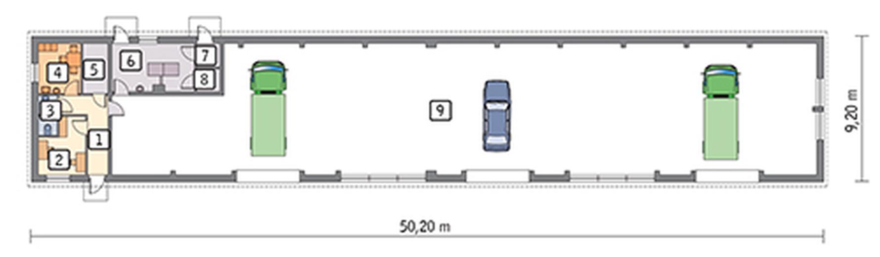 Magazyn z częścią socjalno-biurową PMC02